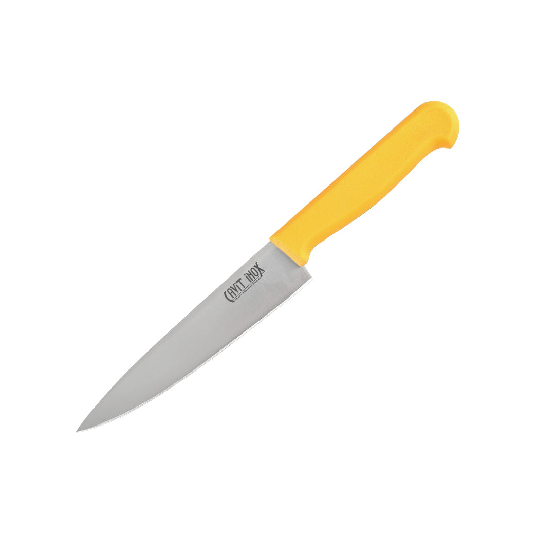 Profesyonel Şef Bıçağı 2 Numara Kaymaz Plastik Sarı