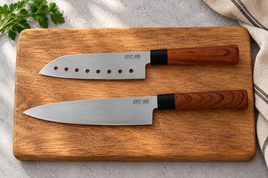 Cavit İnox Asya Serisi santoku ve şef bıçağının karşılaştırılması