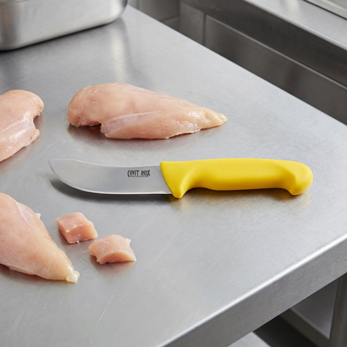 Sarı Yüzme Bıçağı – 10 cm (HACCP)