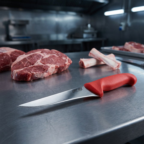 Kırmızı Kemik Sıyırma Bıçağı – 14 cm (HACCP)