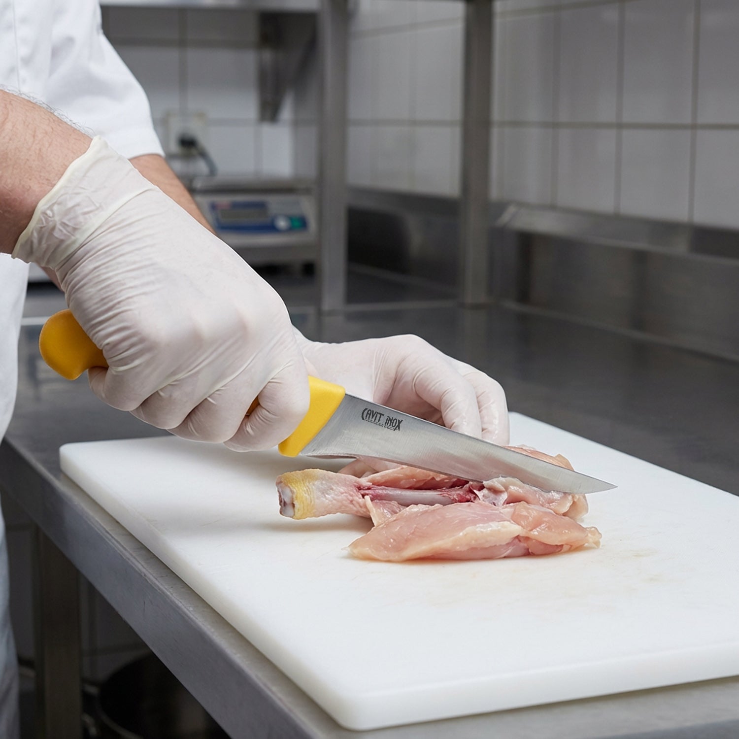 Sarı Kemik Sıyırma Bıçağı – 14 cm (HACCP)