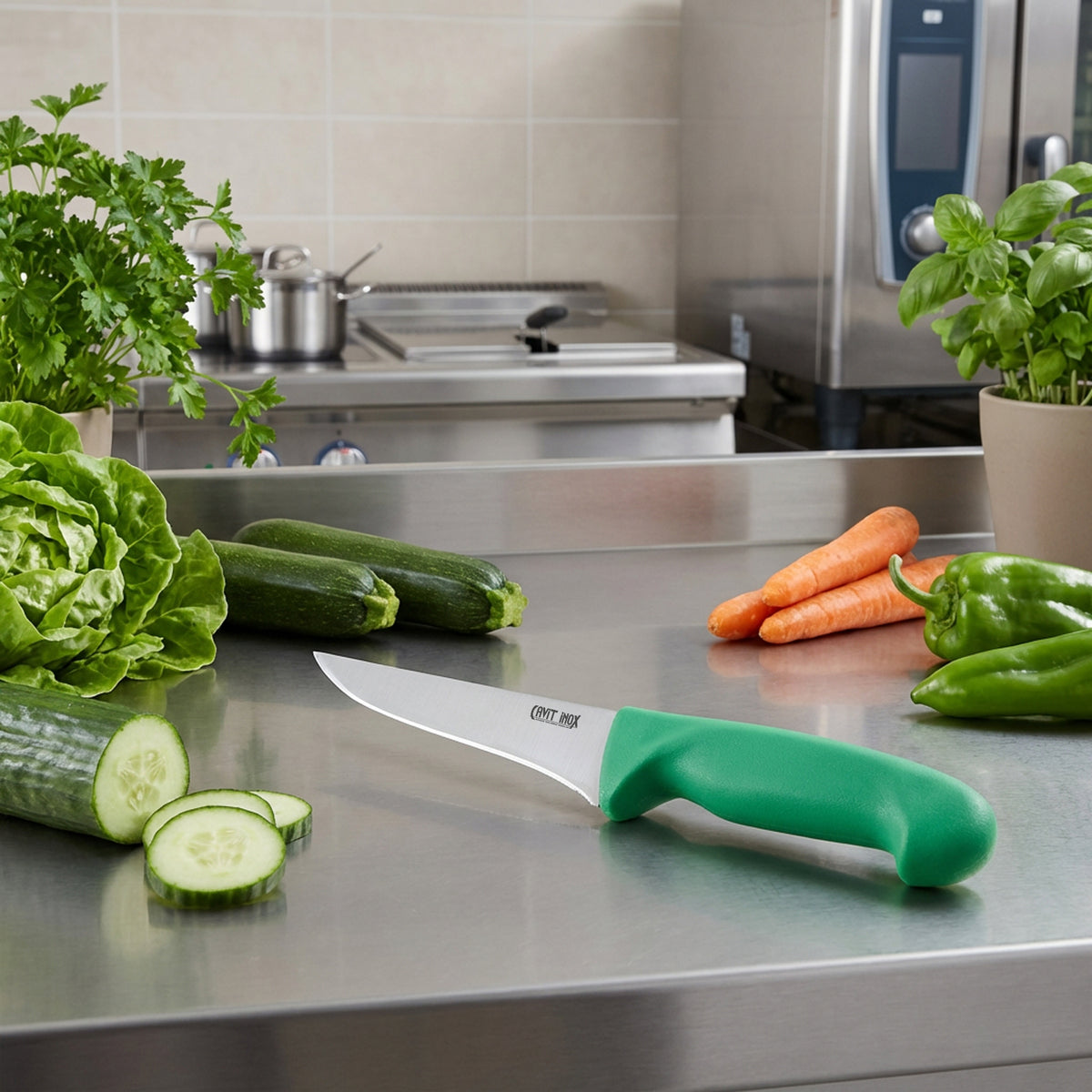 Yeşil Sıyırma Bıçağı – 14 cm (HACCP)