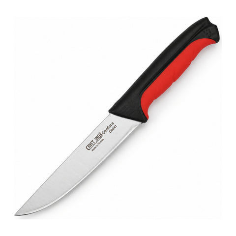 Cavit Inox COMFORA C0241 Sebze Bıçağı 12 cm, kırmızı siyah kaymaz saplı paslanmaz çelik bıçak