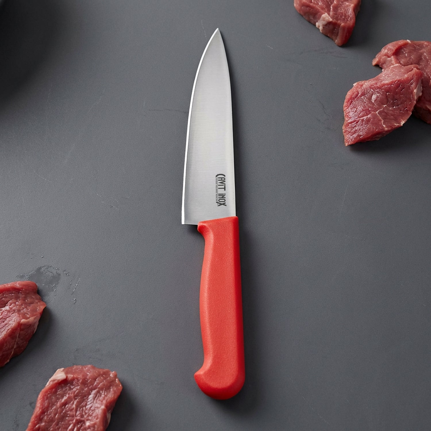 Kırmızı Şef Bıçağı – 6" / 15 cm No:2 (HACCP)