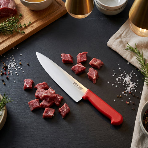 Kırmızı Şef Bıçağı – 10" / 25 cm (HACCP)
