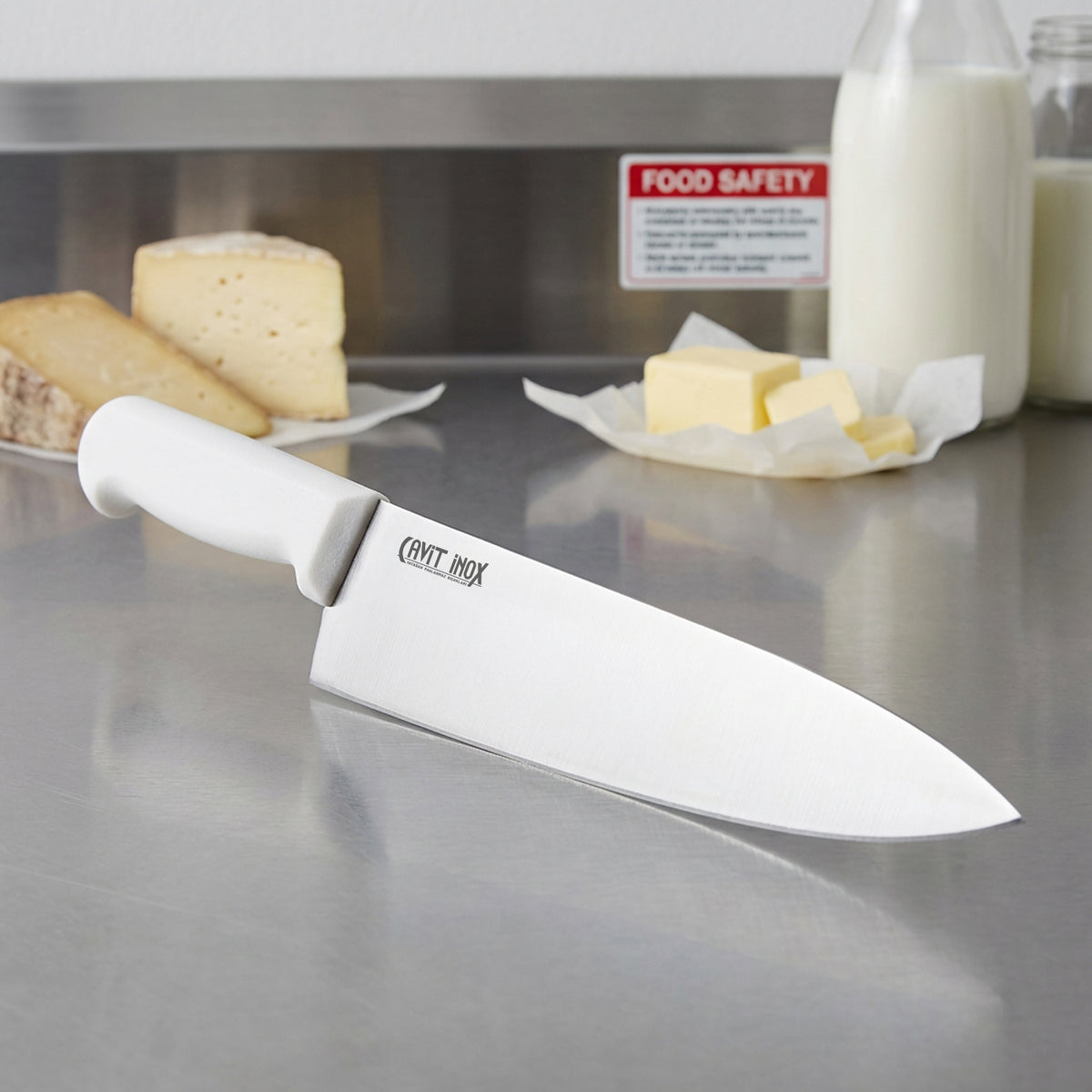 Beyaz Şef Bıçağı – 10" / 25 cm (HACCP)