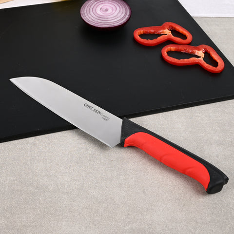 Santoku Şef Bıçağı – Çift Renk Kaymaz Saplı 15 cm