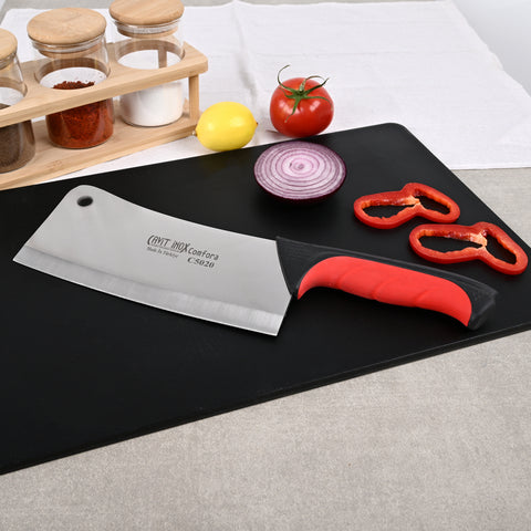 Cavit Inox COMFORA C5010 Et Satırı 16 cm, kırmızı siyah kaymaz saplı paslanmaz çelik bıçak - görsel 3
